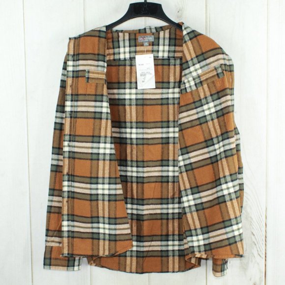 LL Bean Signature Plaid Chamois Shirt Size L - Picture 4 of 10